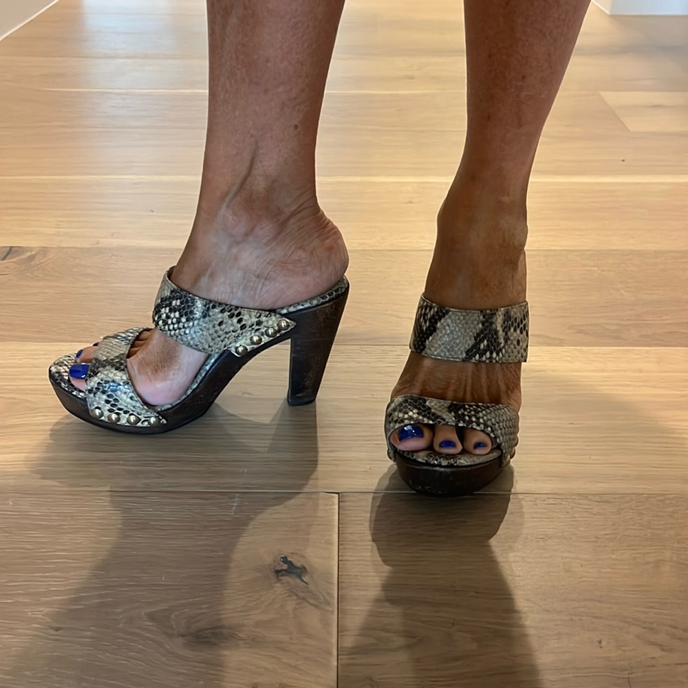 Jimmy Choo snakeskin heels
